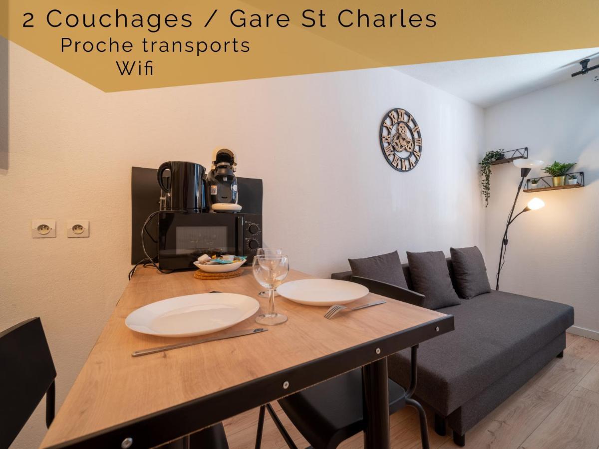 Appartement Climatise Avec Parking A 6Min A Pied De La Gare St Charles Marsella Exterior foto